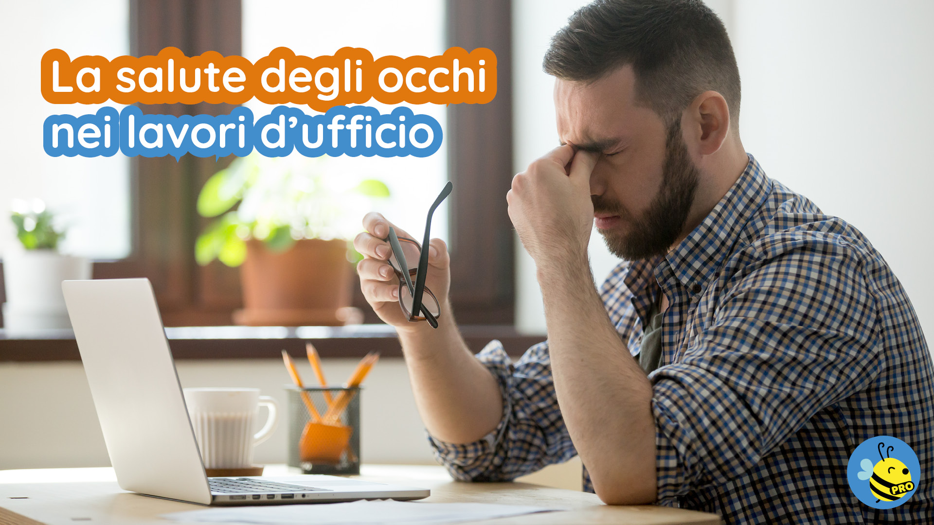 La salute degli occhi e l'affaticamento della vista sempre più importanti in un mondo del lavoro che fa sempre più uso di computer, tablet e smartphone